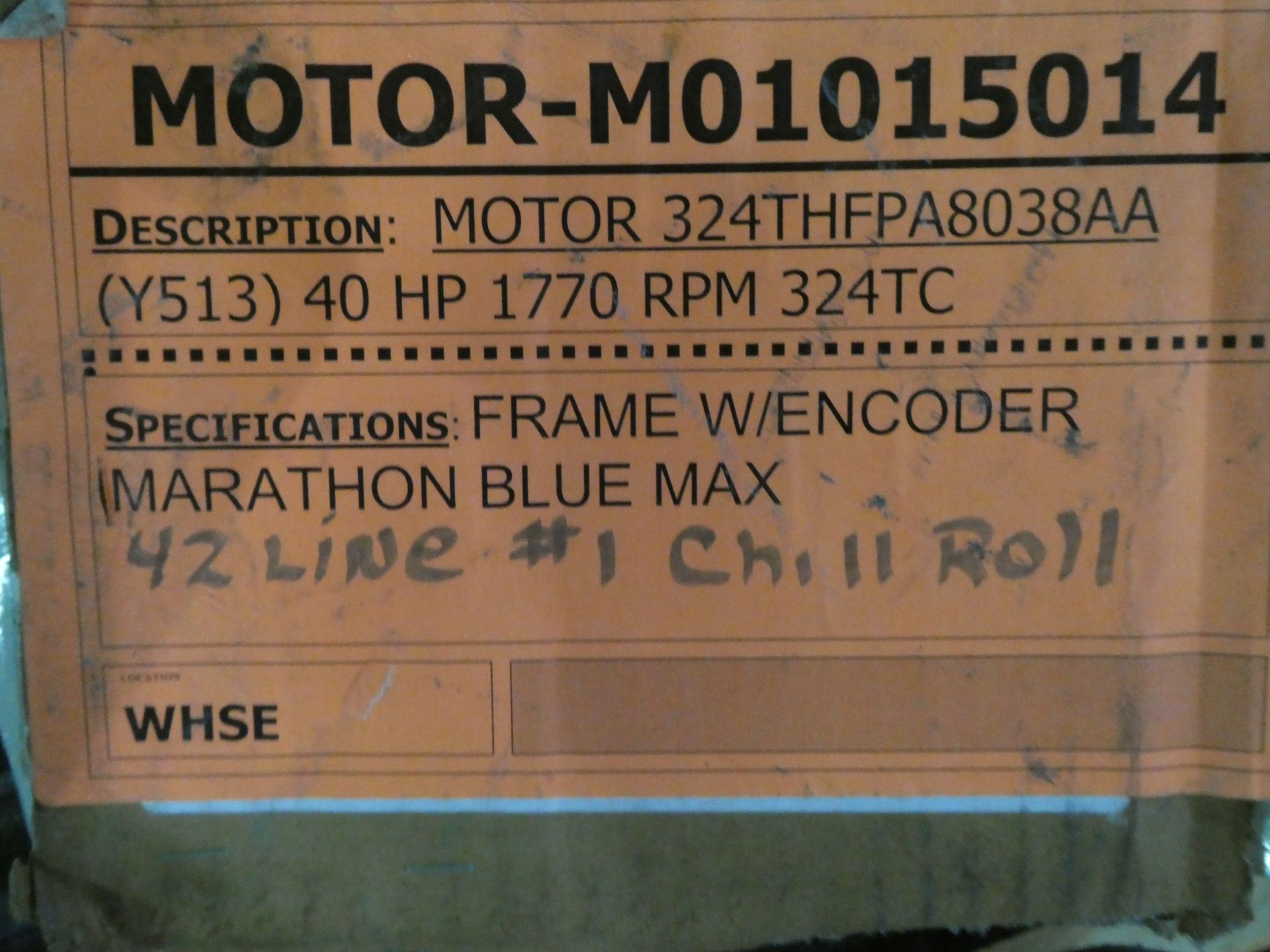 Marathon Blue Max 40HP Motor w/ Encoder - Image 4 of 4