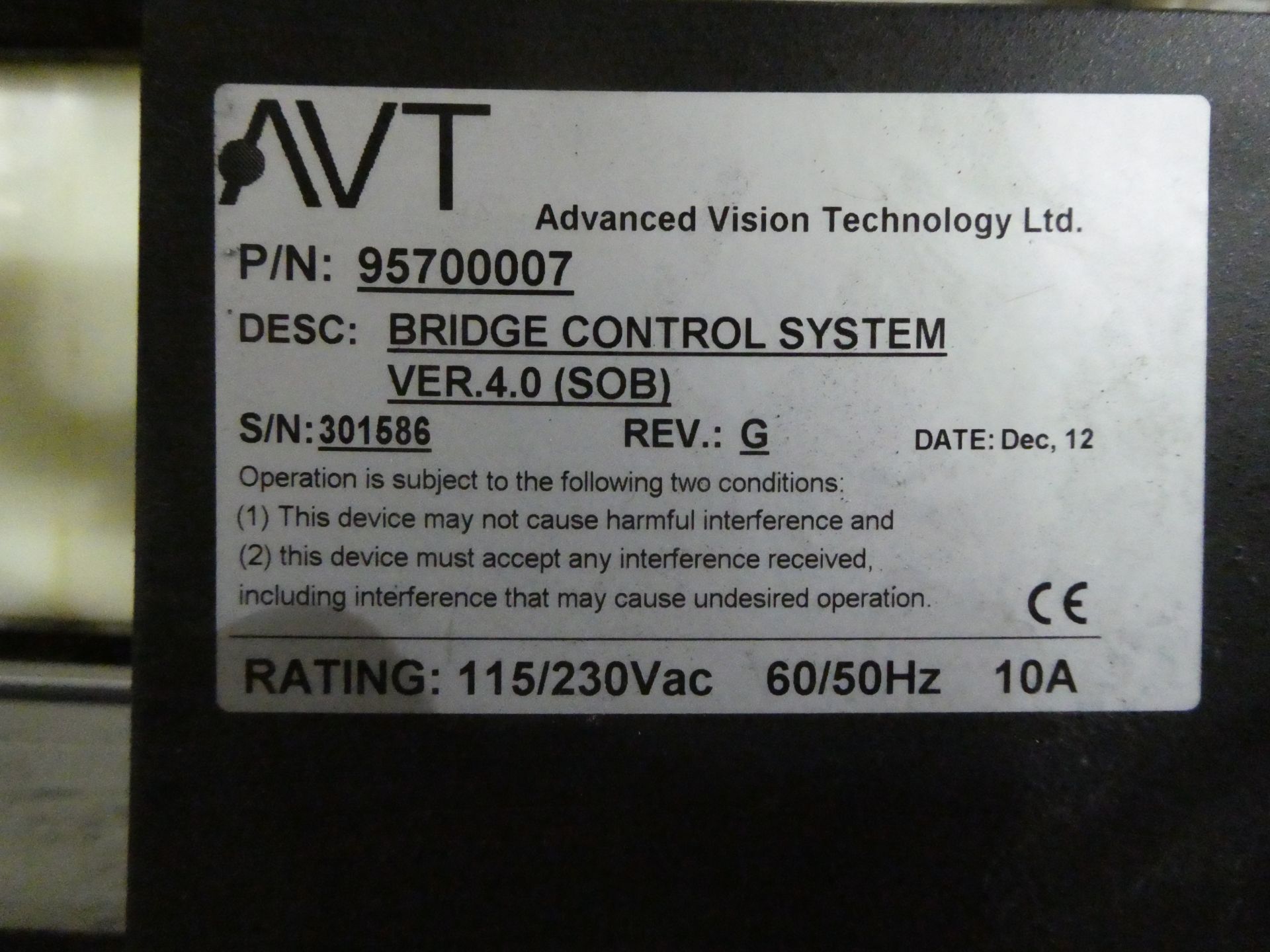 86" AVT PrintVision 9000-C Video Inspection System - Image 4 of 8