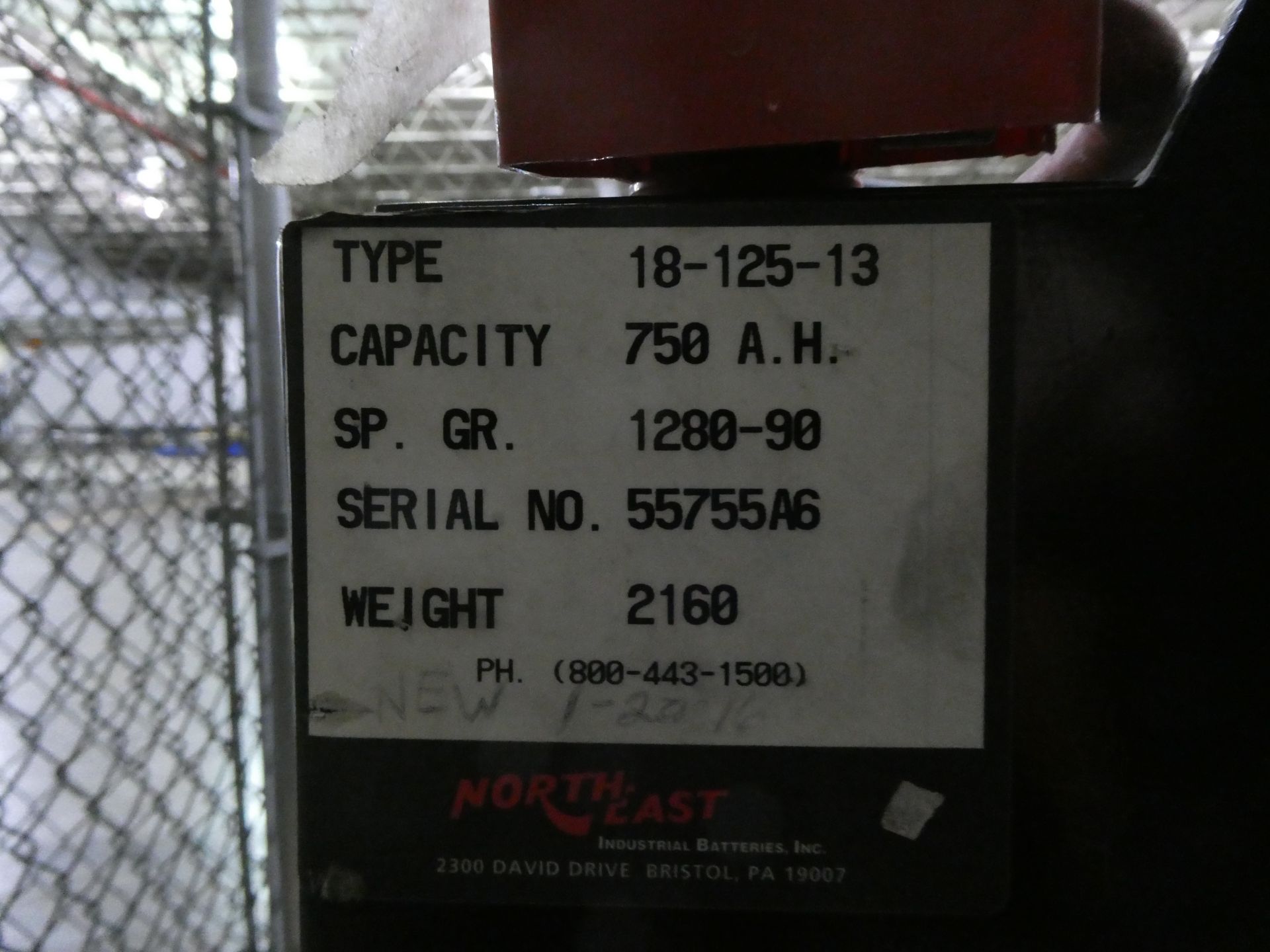 Northeast Industrial Batteries, 36 Volt - Image 3 of 3