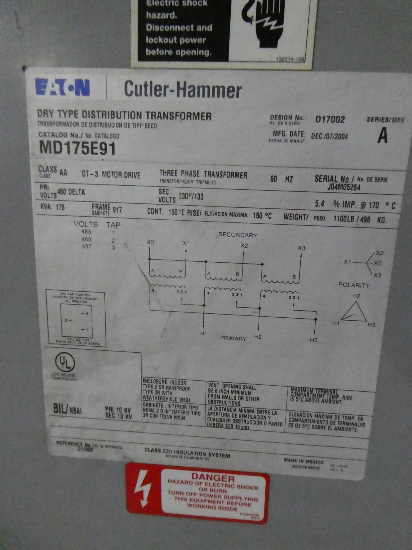 Transformer 175kva - Image 2 of 2