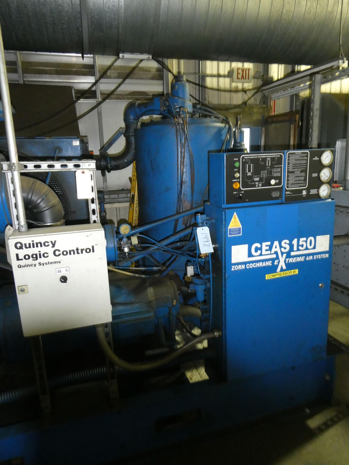 Quincy Model QSLP150 150 HP Rotary Screw Compressor Package. - Image 2 of 6