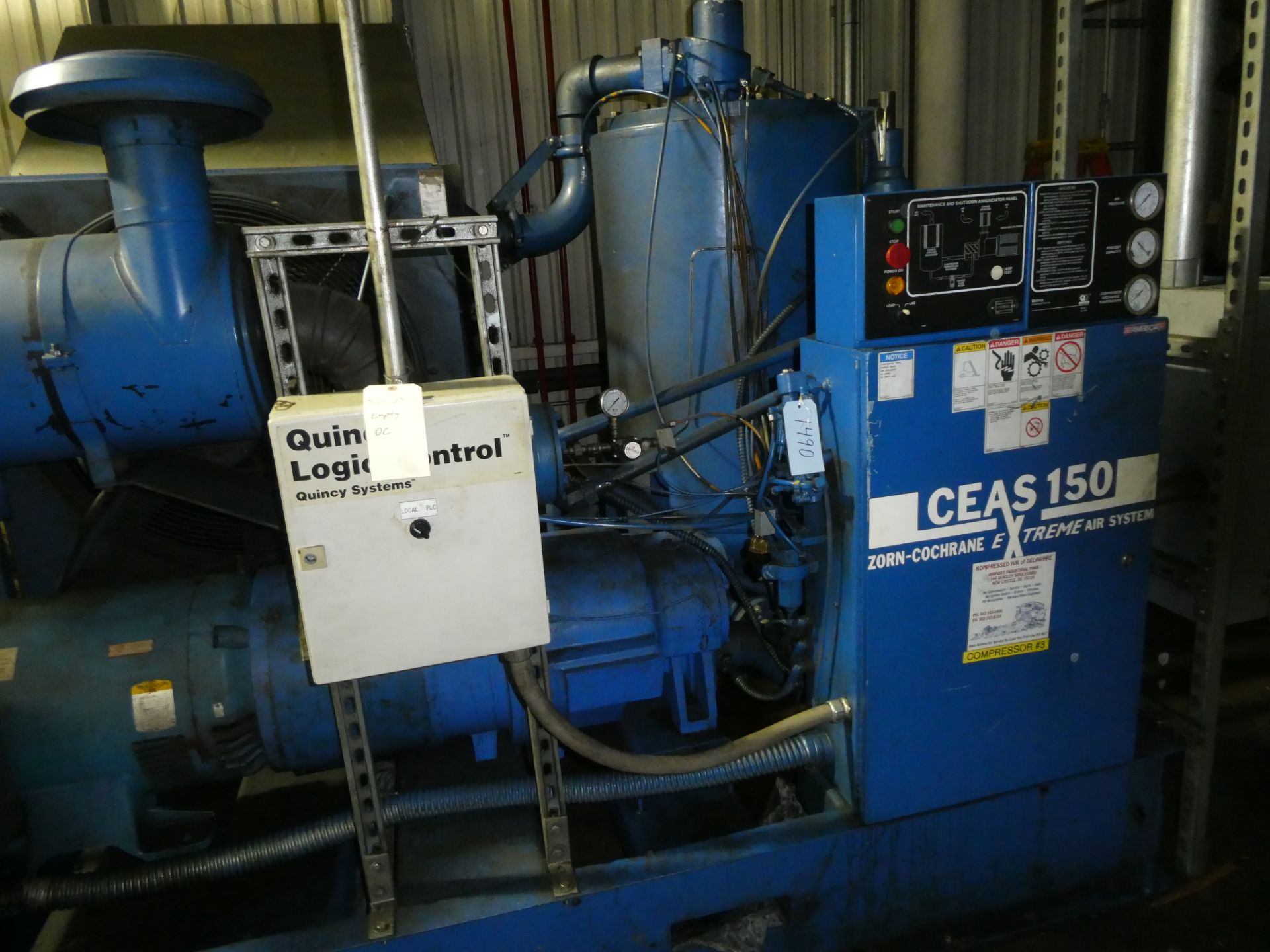 Quincy Model QSLP150ANA3C 150 HP Rotary Screw Compressor Package