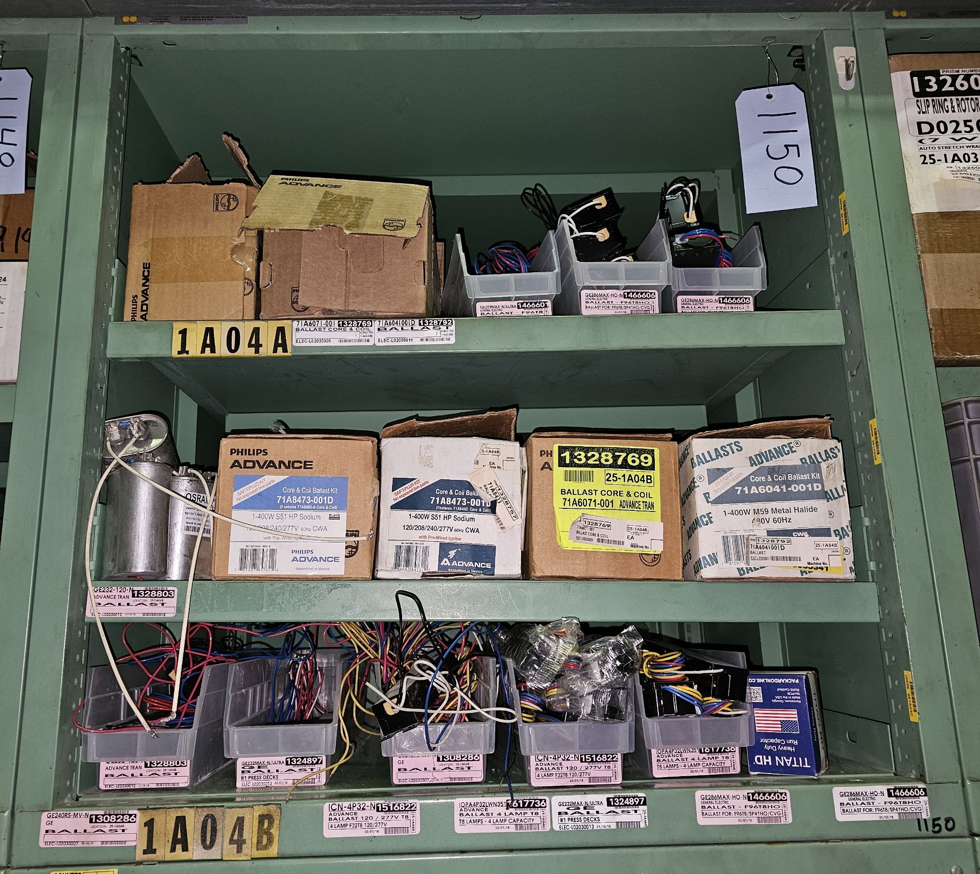 Stanley Vidmar Shelves w/ Contents