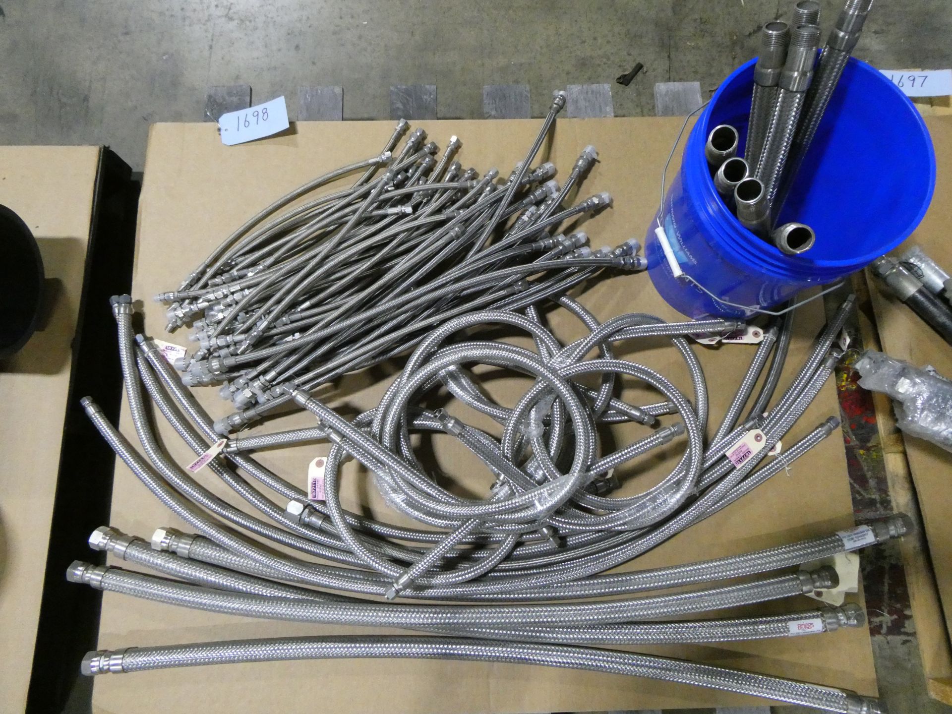 Pallet of Braided Stainless Steel Flexible Hoses