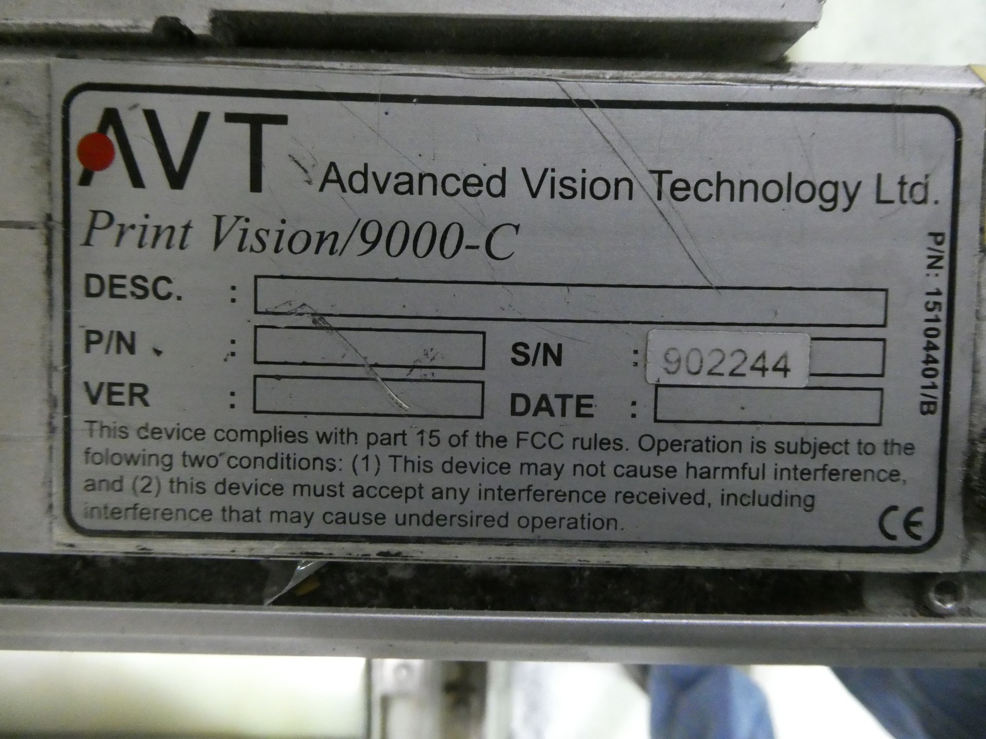 86" AVT PrintVision 9000-C Video Inspection System - Bild 9 aus 9