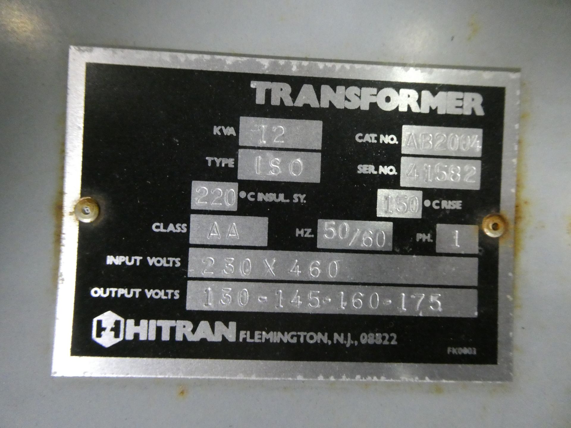 Hitran 20KVA & Hitran 12KVA Transformers - Image 4 of 4