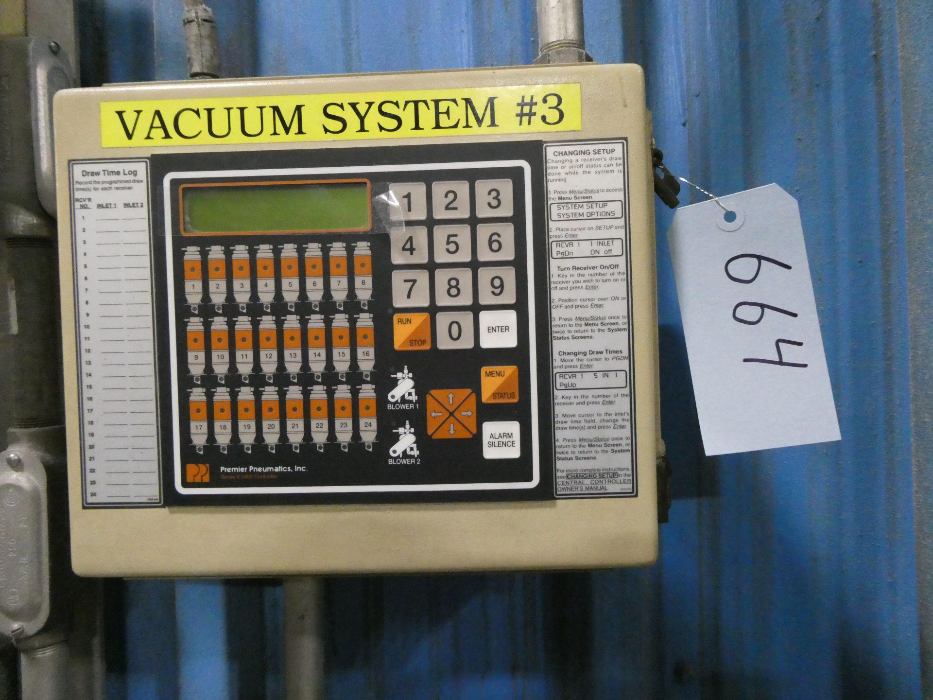 Premier Pneumatics Resin Vacuum System Controller