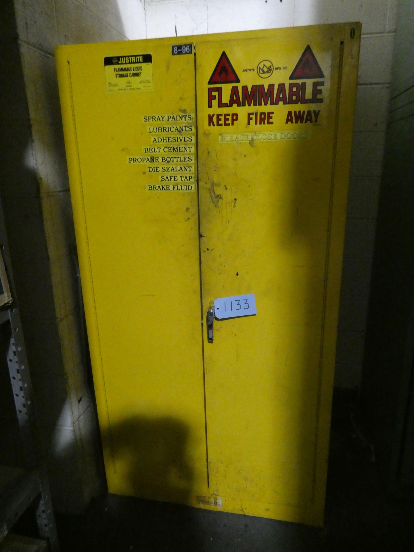 Justrite Chemical Storage Cabinet