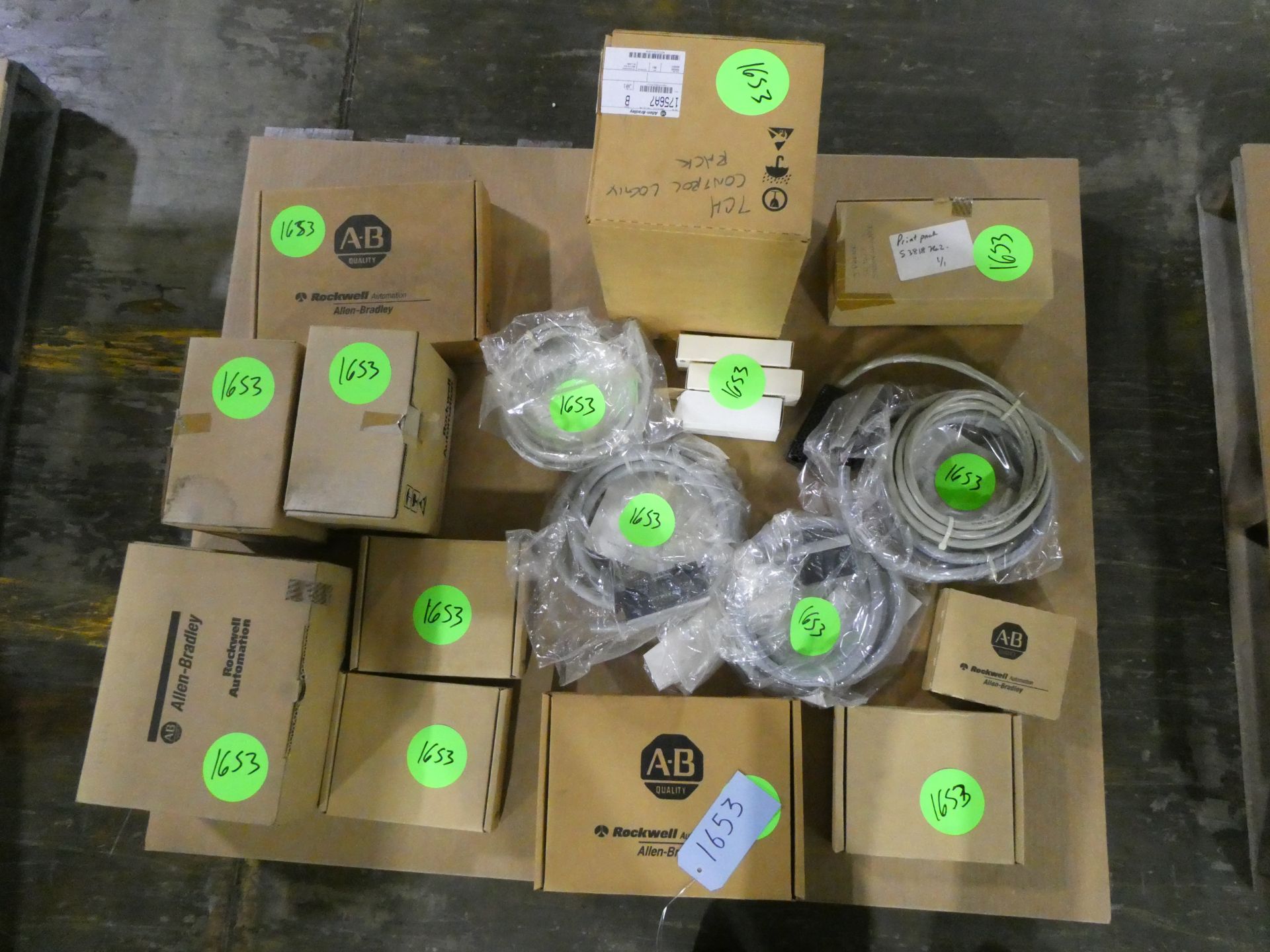 Pallet of Allen Bradley Drives, Controls, and Components