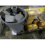 Pallet of Square D Wireway Duct Components