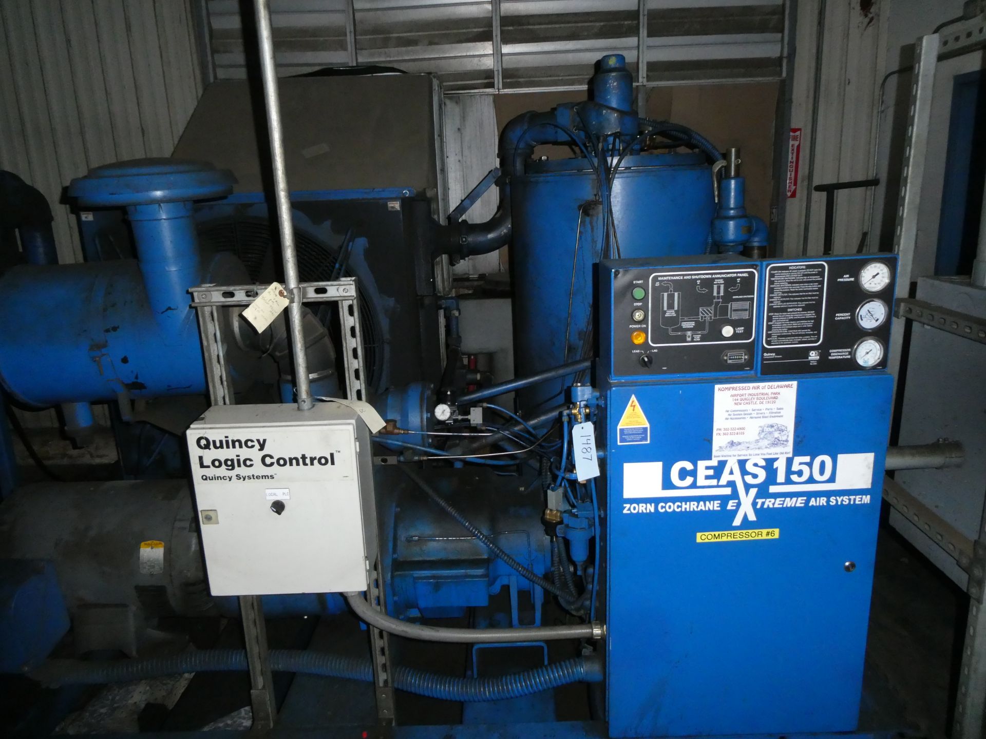 Quincy Model QSLP-150 150 HP Rotary Screw Compressor Package