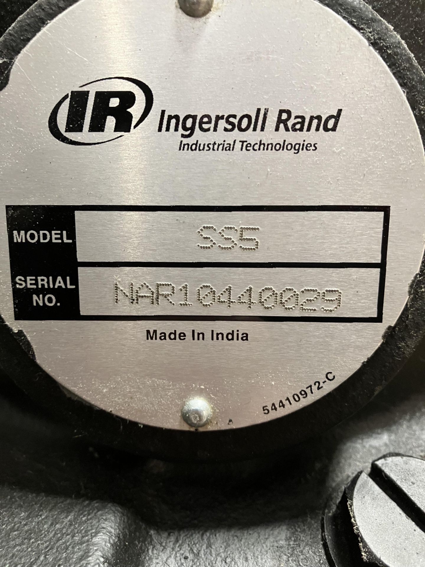 Ingersoll Rand Air Compressor Model SS-5L5 - Image 4 of 4