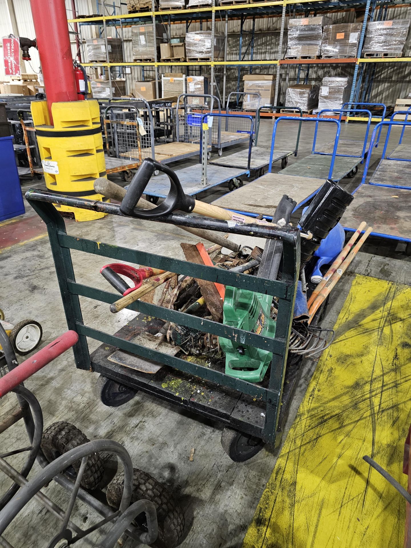Carts with Outdoor Tools and Hose Reel - Image 3 of 5