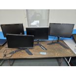 Flat Screen Computer Monitors On Swivel Stands