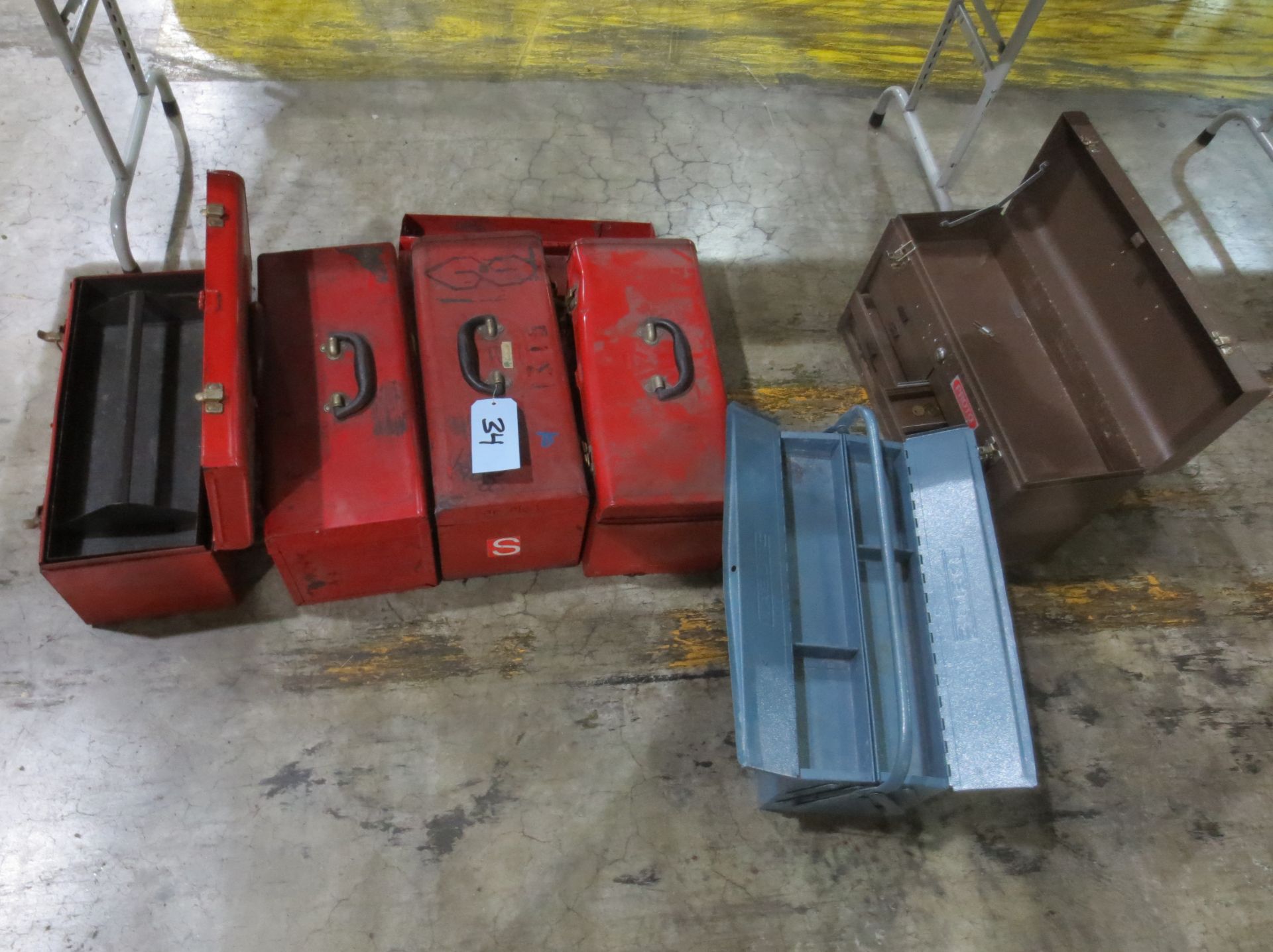 (6) Steel Toolboxes