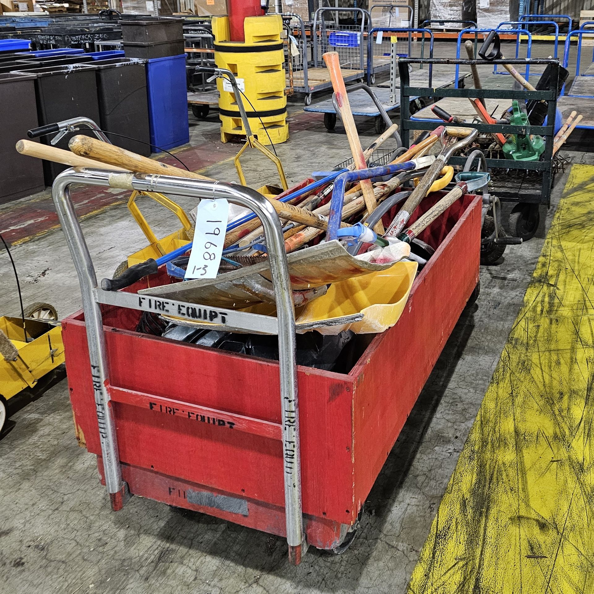 Carts with Outdoor Tools and Hose Reel