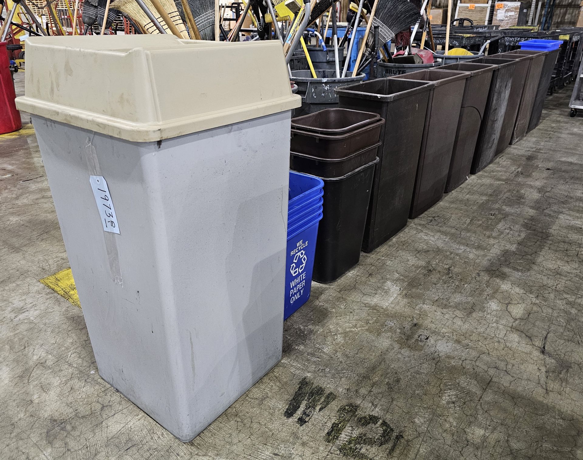 Assorted Waste and Recycling Baskets