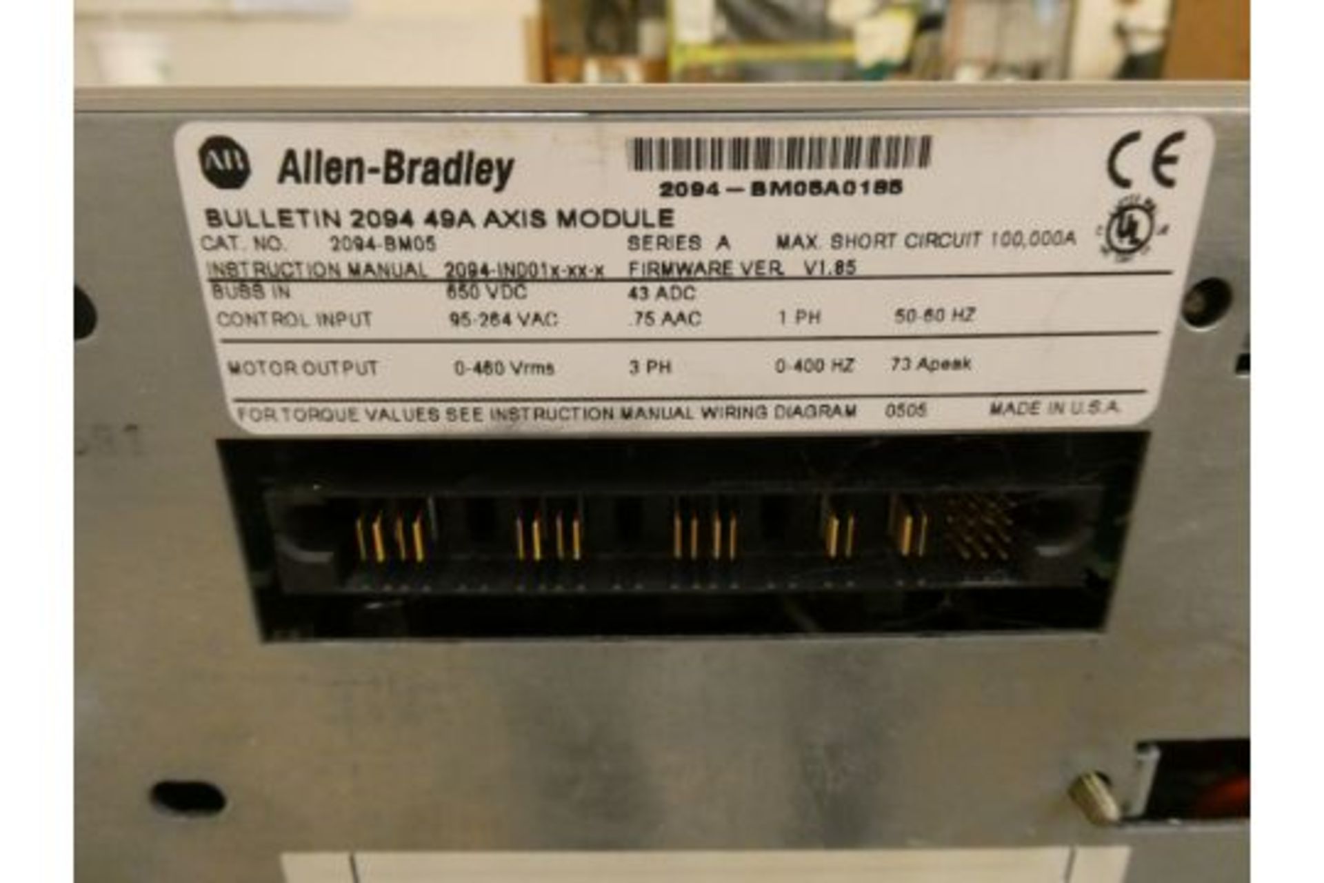 Allen Bradley Kinetix 6000 Servo Drive 2094 BM05 - Image 3 of 3