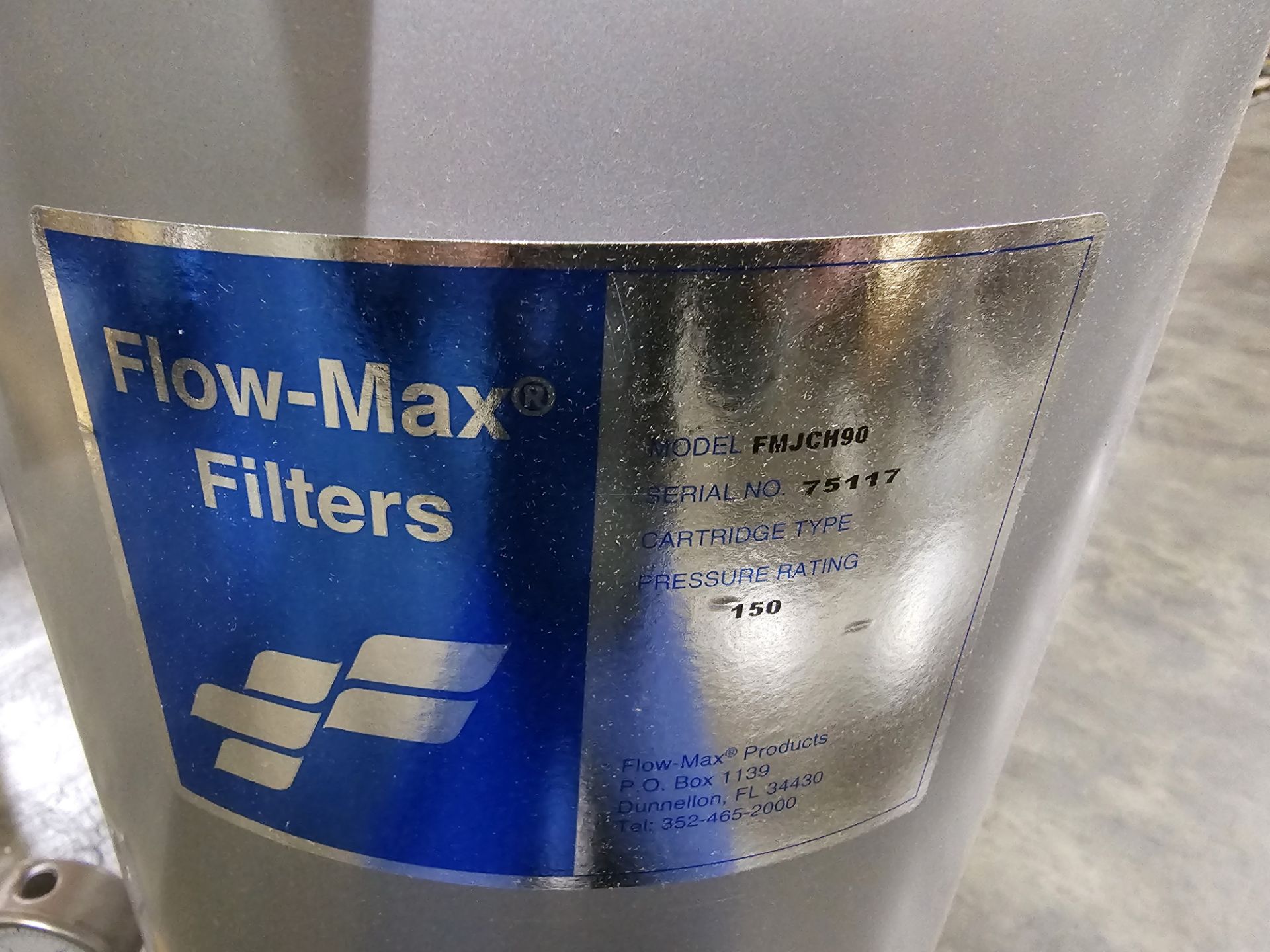 Flow-Max Stainless Steel Jumbo Cartridge Filter Housing (NEW) - Image 3 of 4