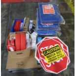Lockout/Tagout Items, Signs and Tarps
