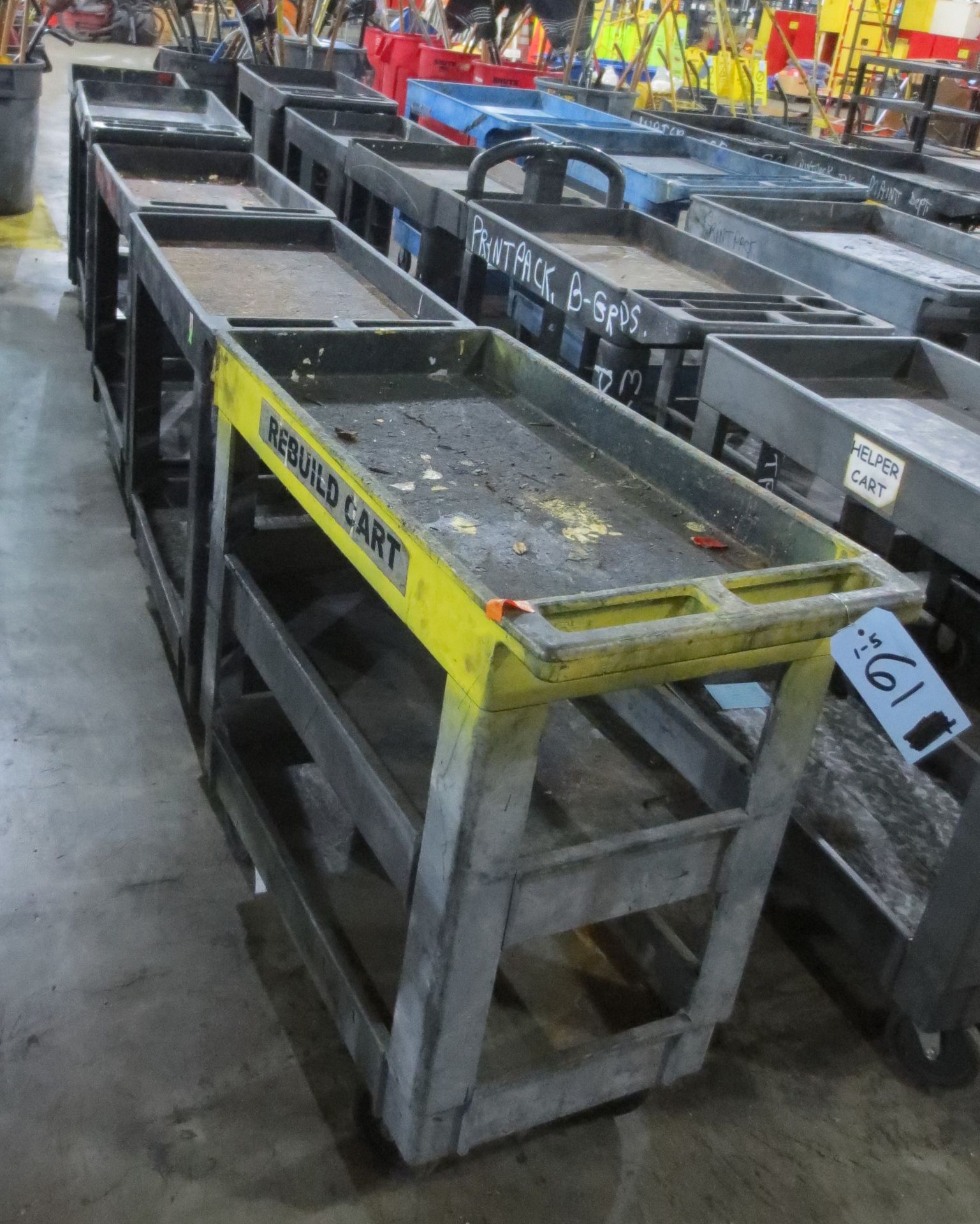 (5) Flat Shelf Utility Carts