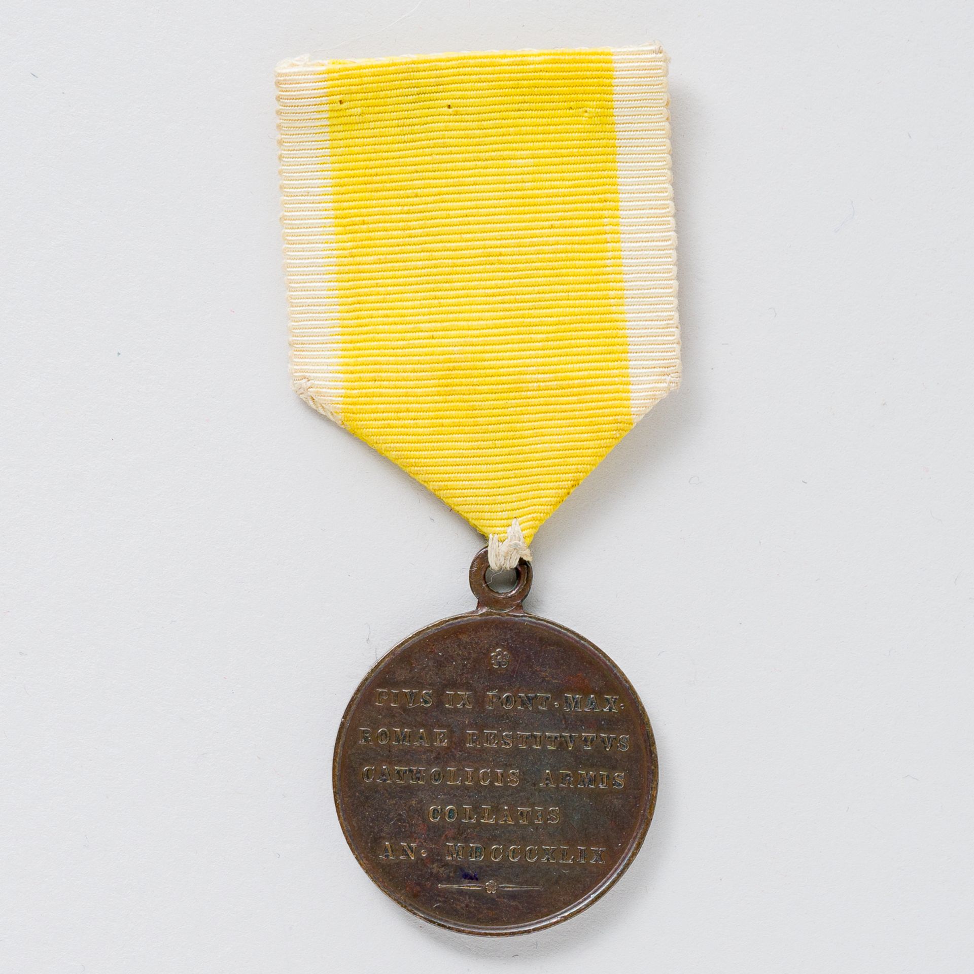 Italien Medaille auf die Belagerung Roms am Band - Bild 2 aus 2
