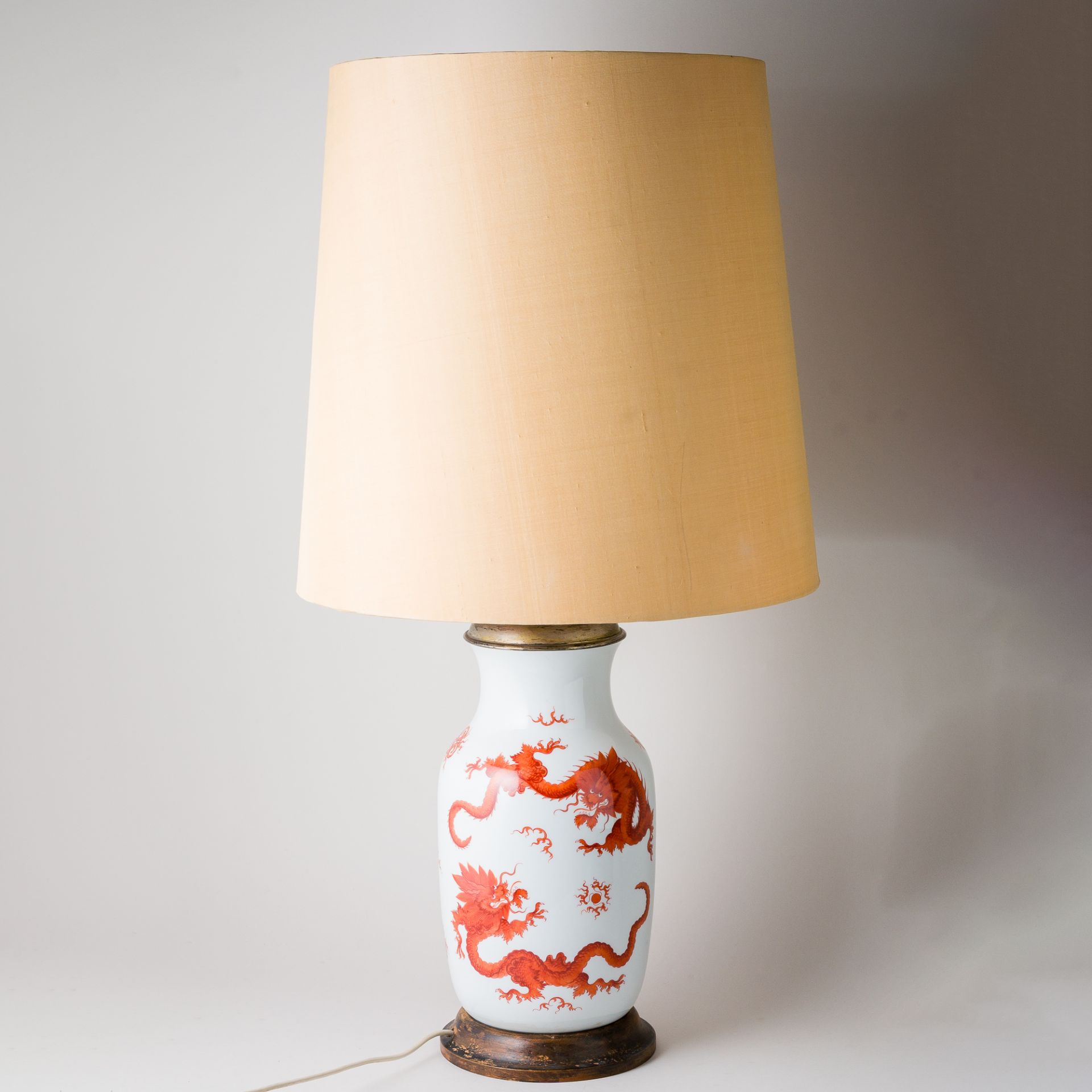 Meissen Lampe Mingdrache Rot 85 cm 1. Wahl unbeschädigt - Bild 2 aus 6