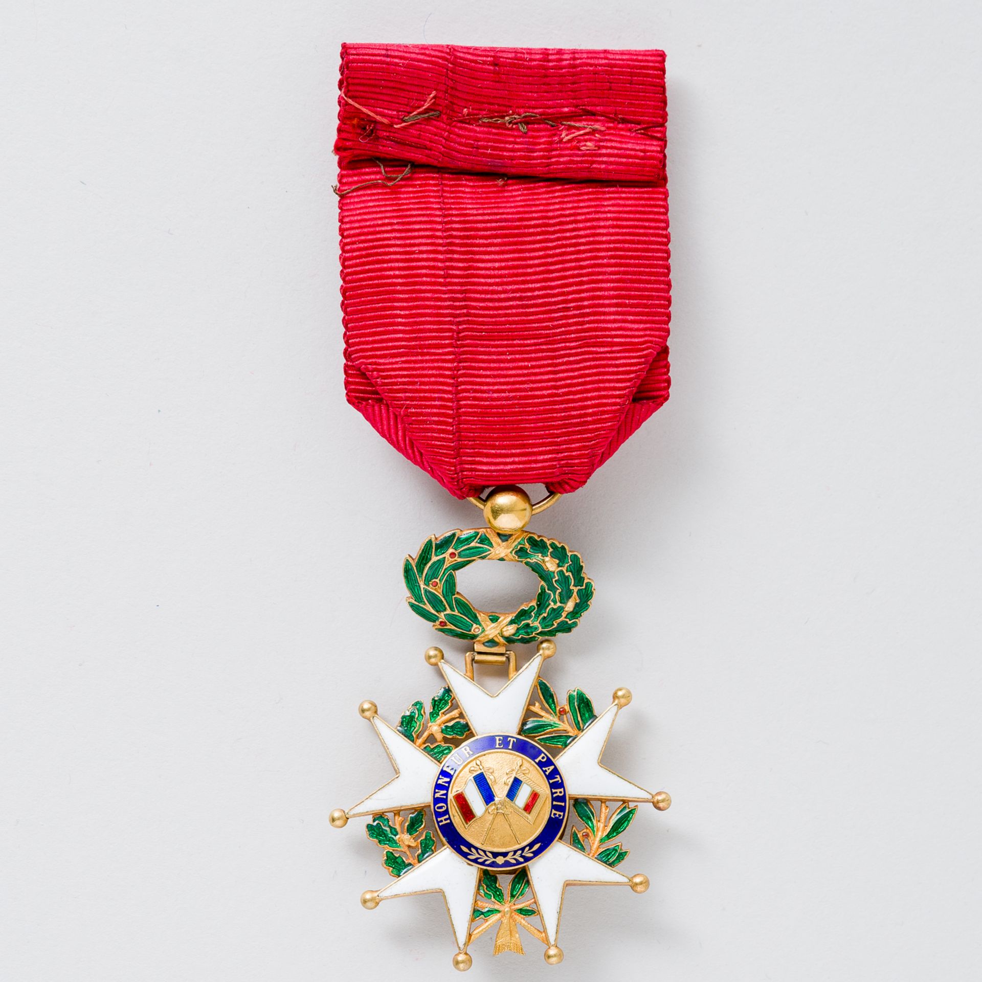 Orden Frankreich Ehrenlegion Offizierskreuz am Band und in Etui - Bild 2 aus 6
