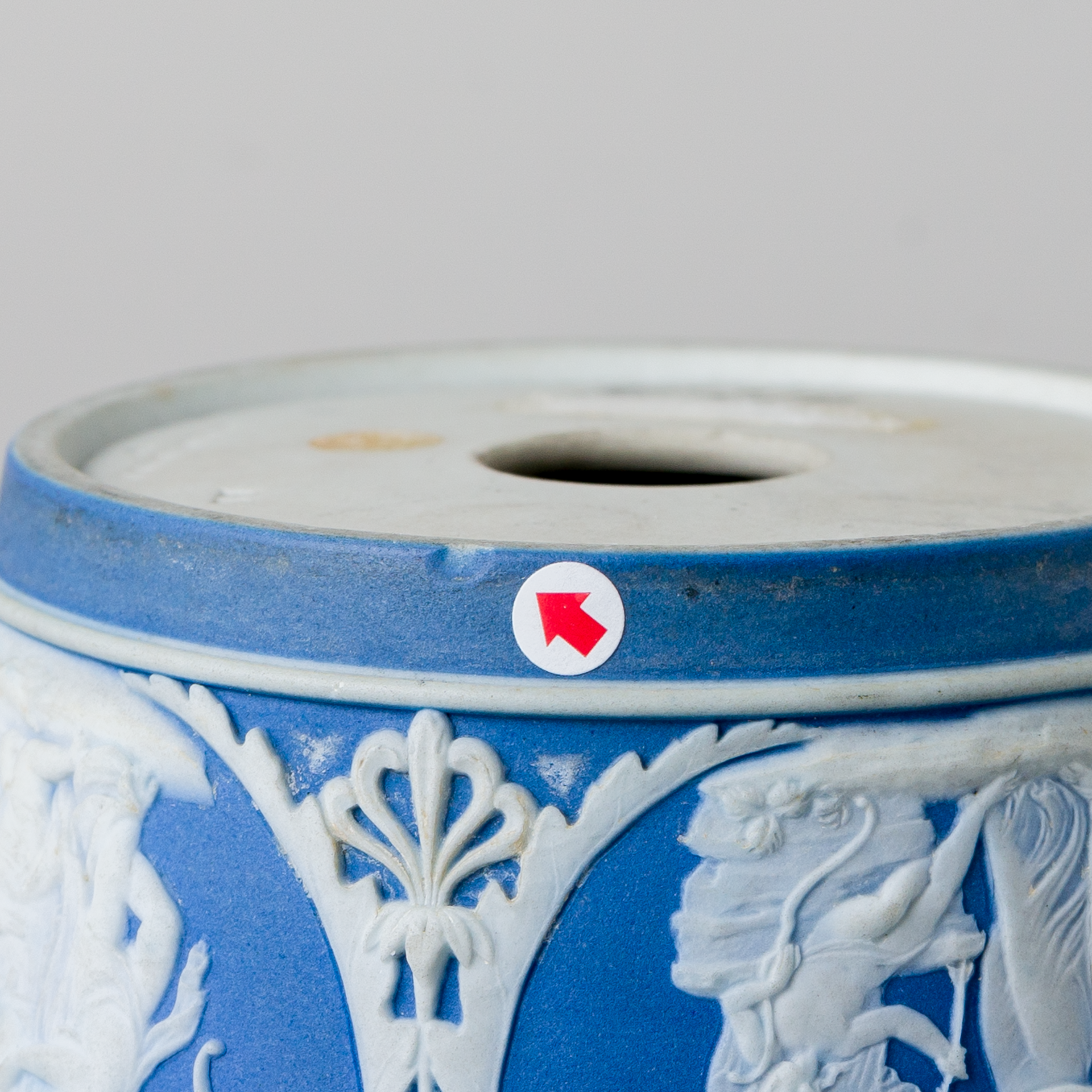 Wedgwood Cachet-pot Jasperware Blau 19. Jhd - Image 10 of 13