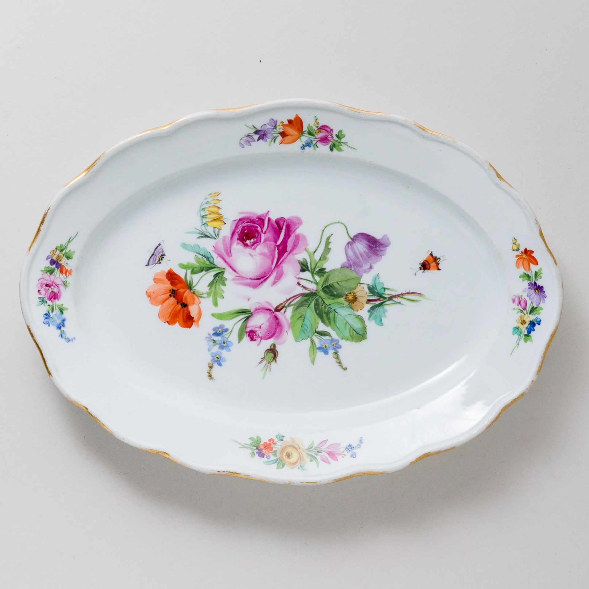 Meissen Speiseservice 24 Teile Bunte Blume Bukett 1. Wahl Knaufzeit - Bild 15 aus 25