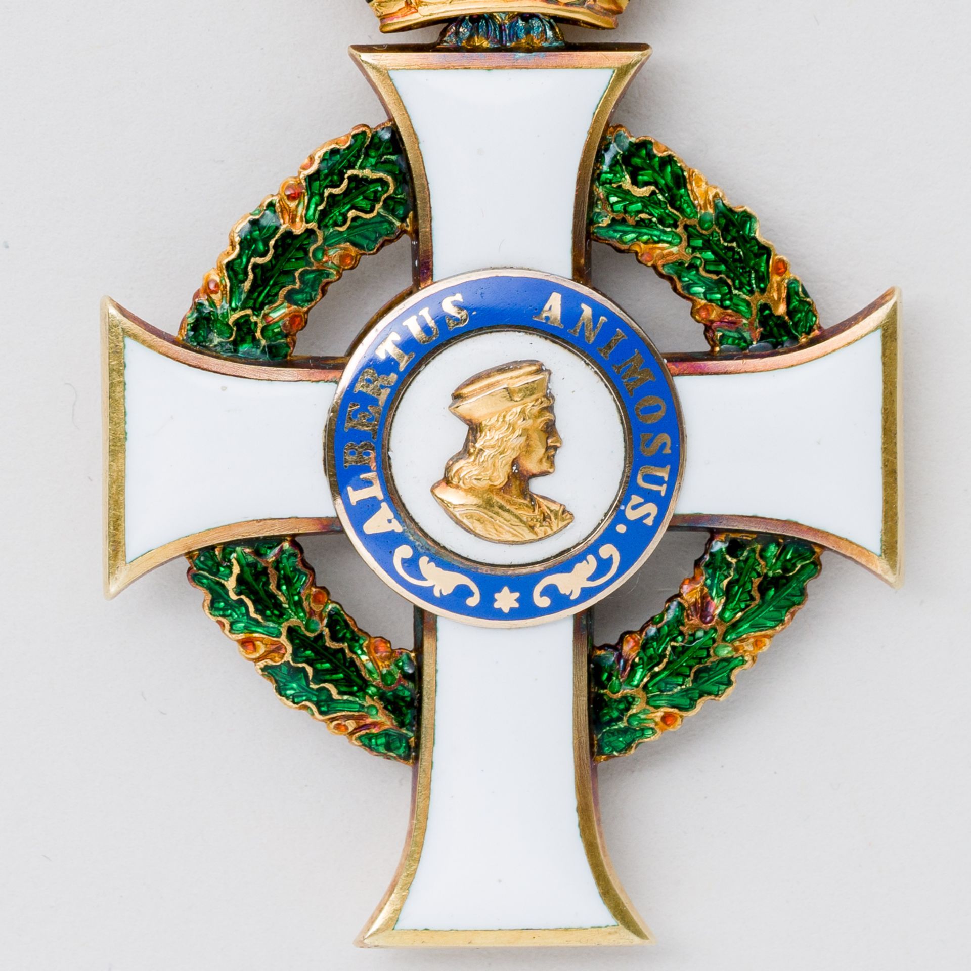 Albrechtsorden Sachsen Ritterkreuz 1. Klasse mit der Krone in Gold mit Etui - Bild 5 aus 5
