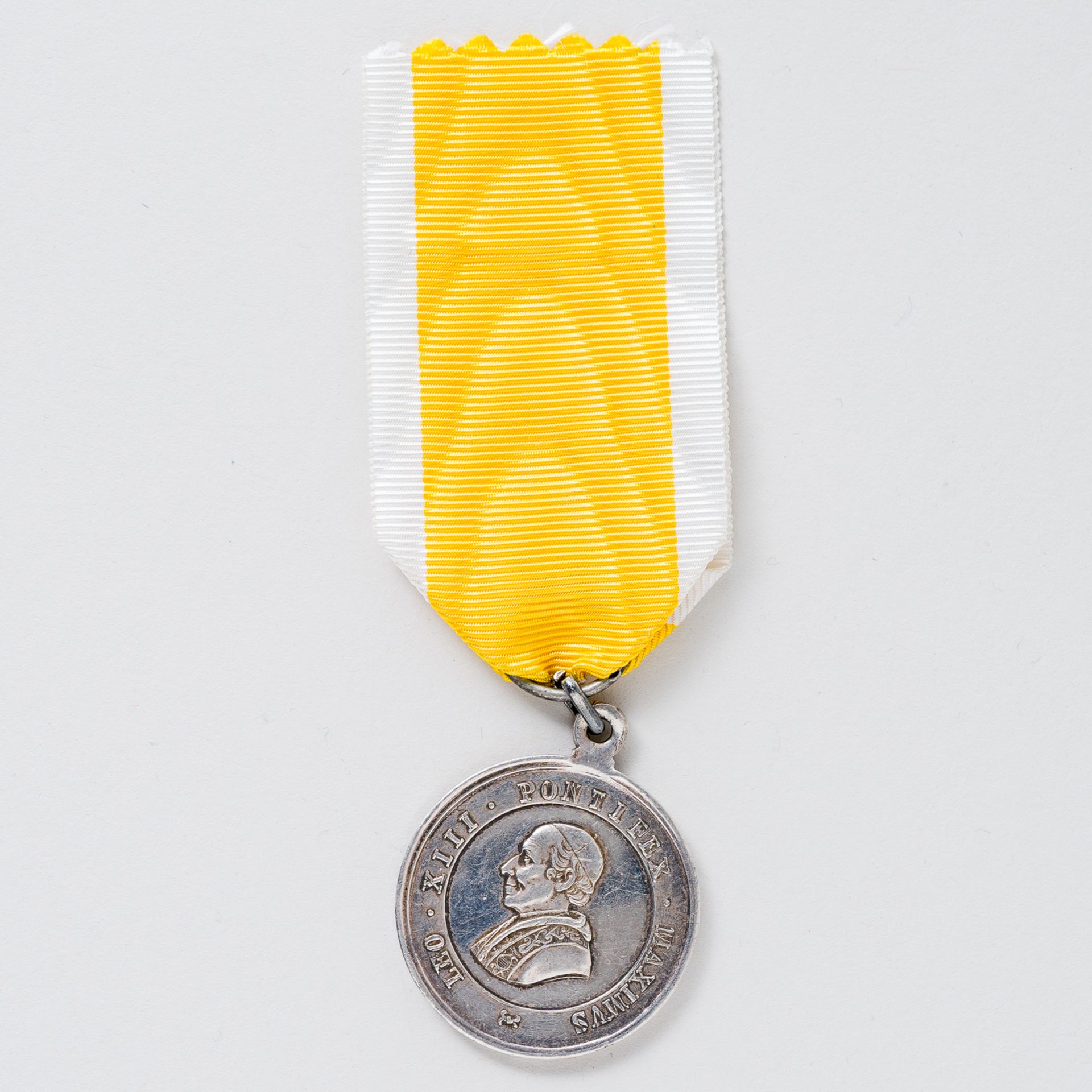 Vatikan Verdienstmedaille Leo XIII am Band - Image 2 of 4