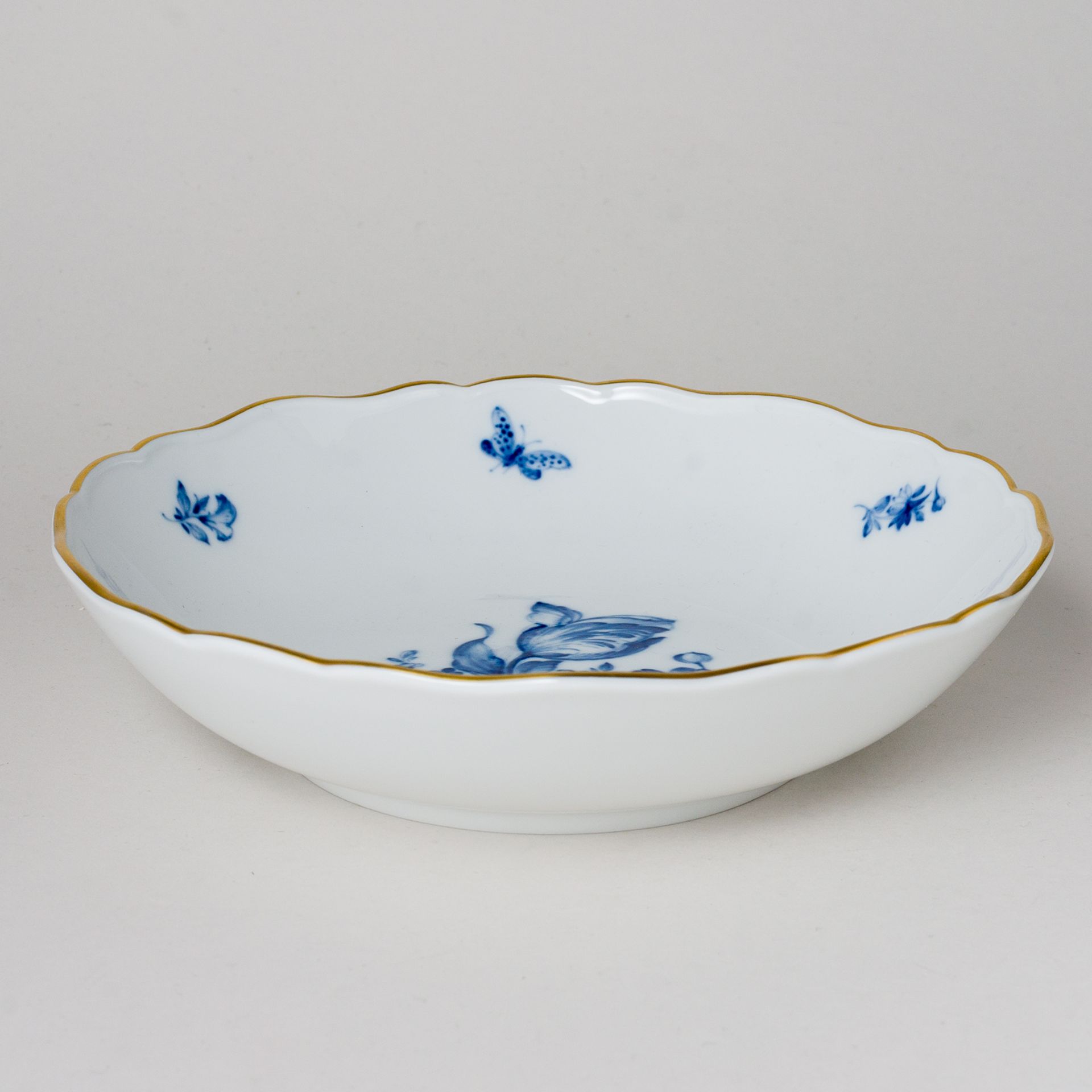 Meissen Schale rund Blaue Blume 3. Wahl nach 1934 - Image 3 of 3