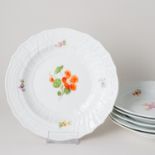 Meissen 6 x Speiseteller Bunte Blume Neubrandenstein 25 cm 2. Wahl Knaufzeit