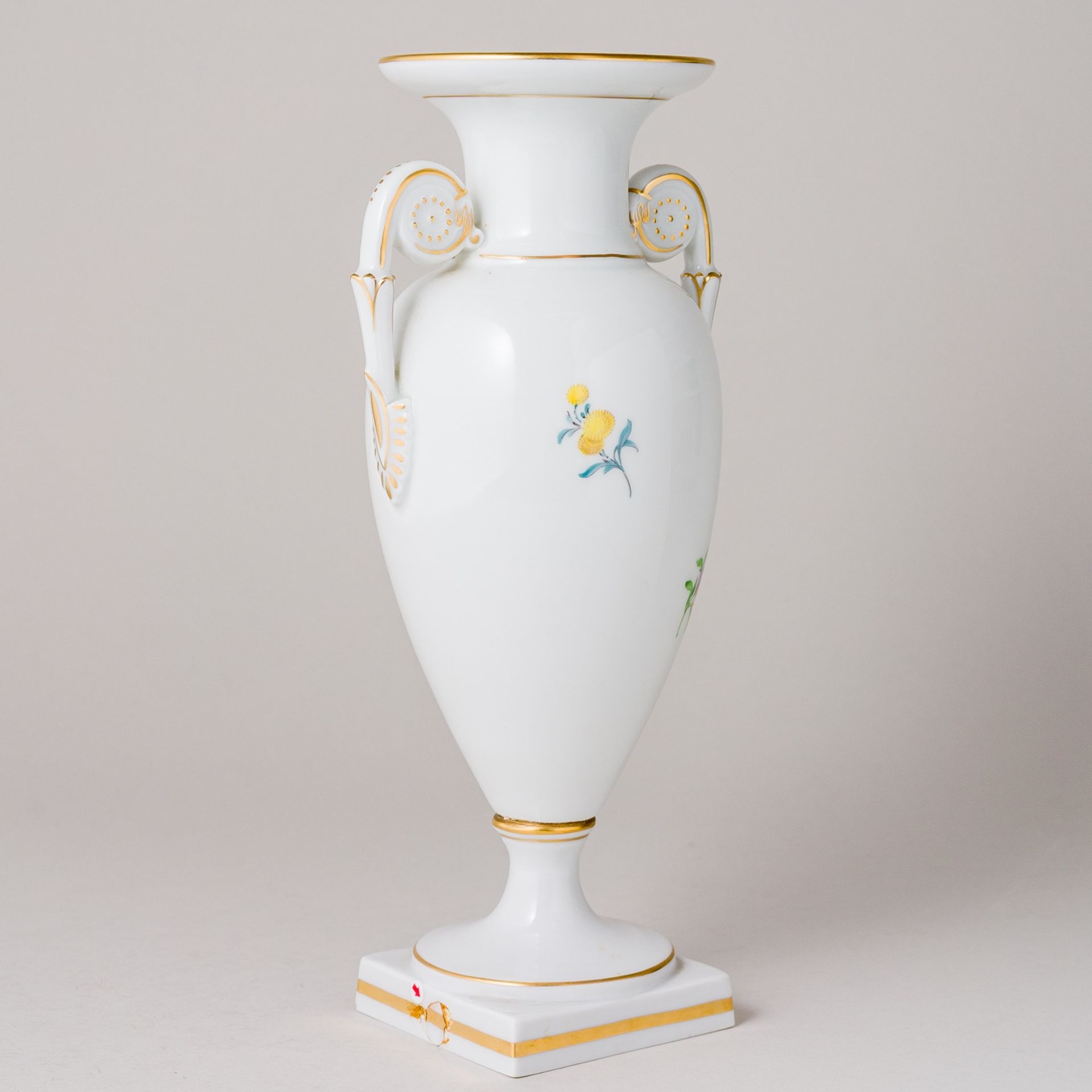 Meissen Amphorenvase Vase Bunte Blume 3 25 cm 2. Wahl - Image 6 of 10