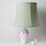 Meissen Lampe Indisch Purpur Reich 44 cm 1. Wahl