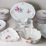 Meissen Speiseservice 34 Teile Bunte Blume 3 Marcolini um 1774 1. Wahl