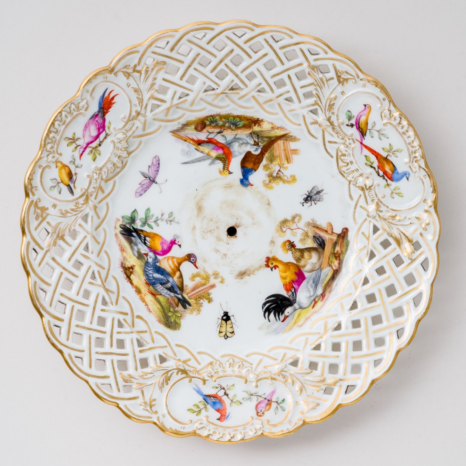 Meissen Etagere Paradiesvögel und Insekten 1. Wahl AR Marke - Image 18 of 19