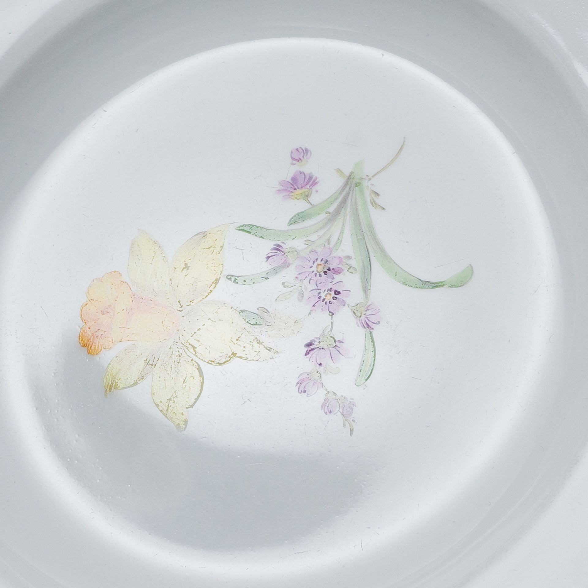 Meissen Teller Bunte Blume 2. Wahl nach 1934 - Image 3 of 5