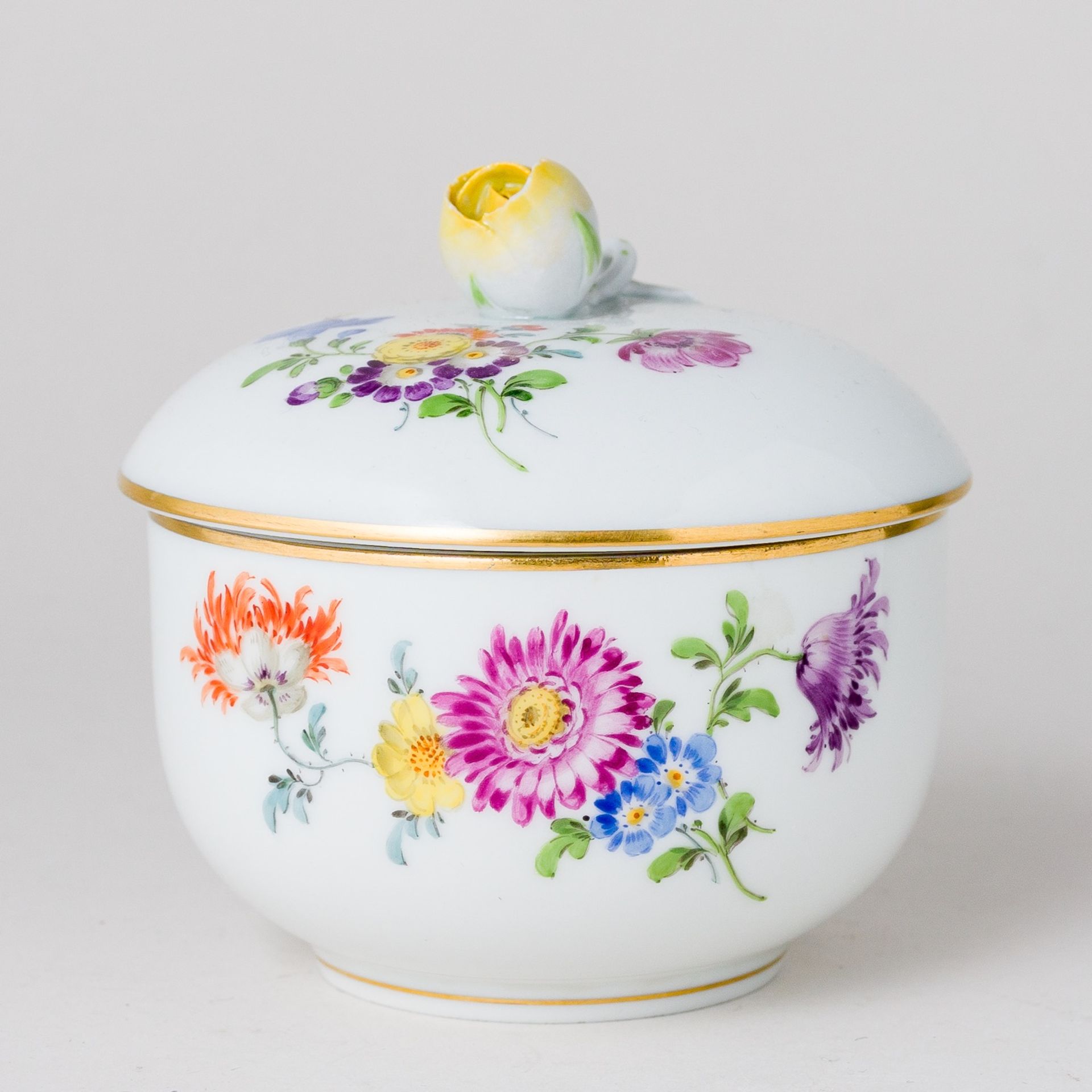 Meissen Teeservice 6 Personen Bunte Blume Bukett 21 Teile 1. Wahl - Image 4 of 20