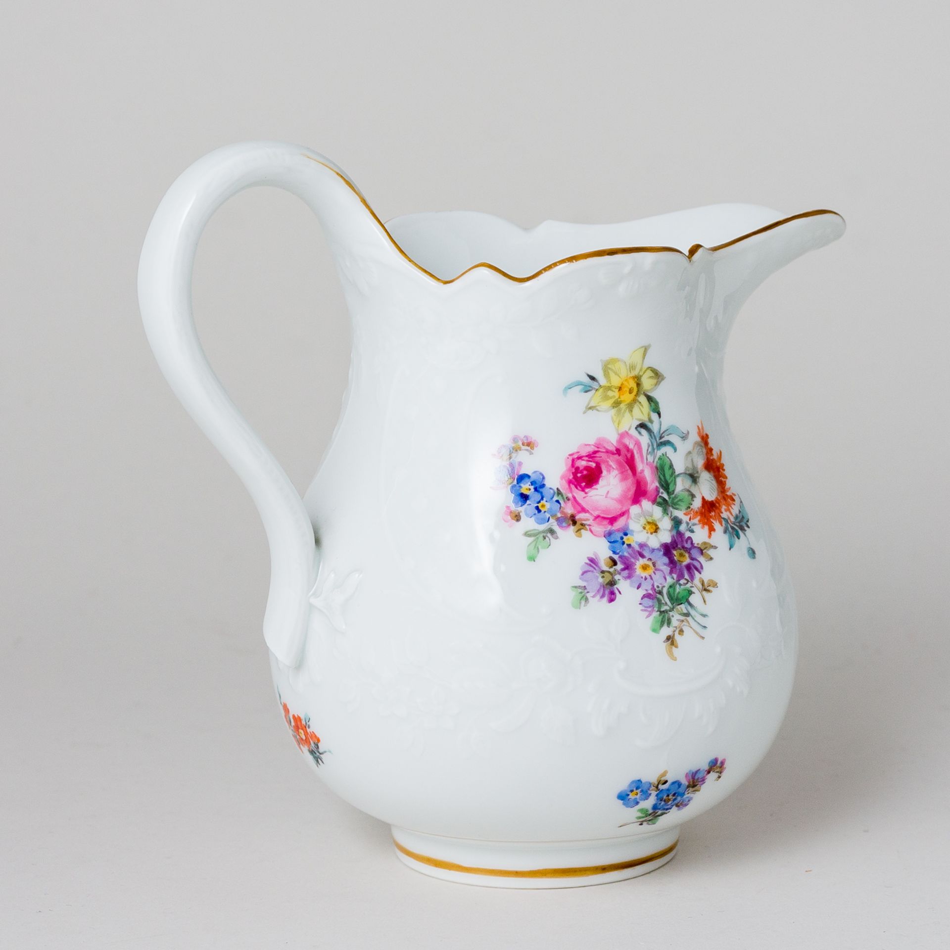 Meissen Milchkännchen Bunte Blume 4. Wahl nach 1934 - Bild 3 aus 6