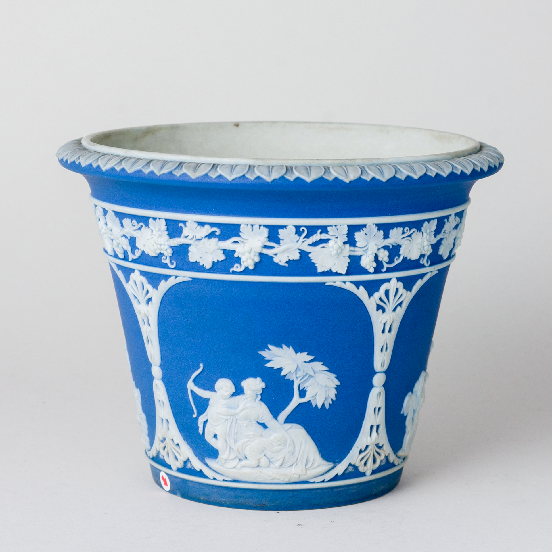 Wedgwood Cachet-pot Jasperware Blau 19. Jhd - Image 2 of 13