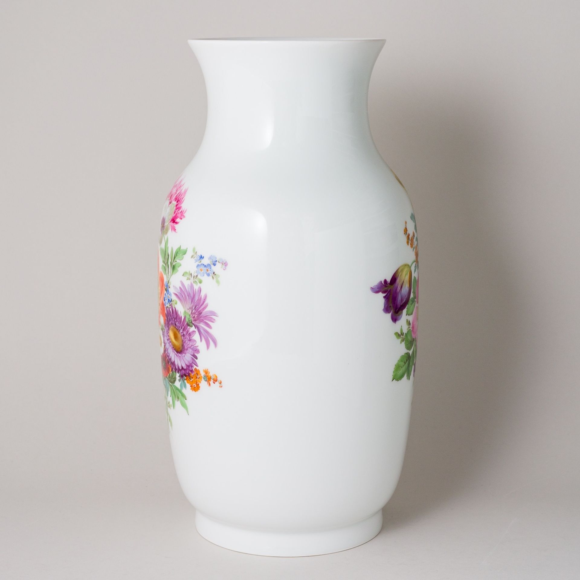 Meissen Große Vase Bunte Blume Bukett 4. Wahl nach 1934 - Image 2 of 6