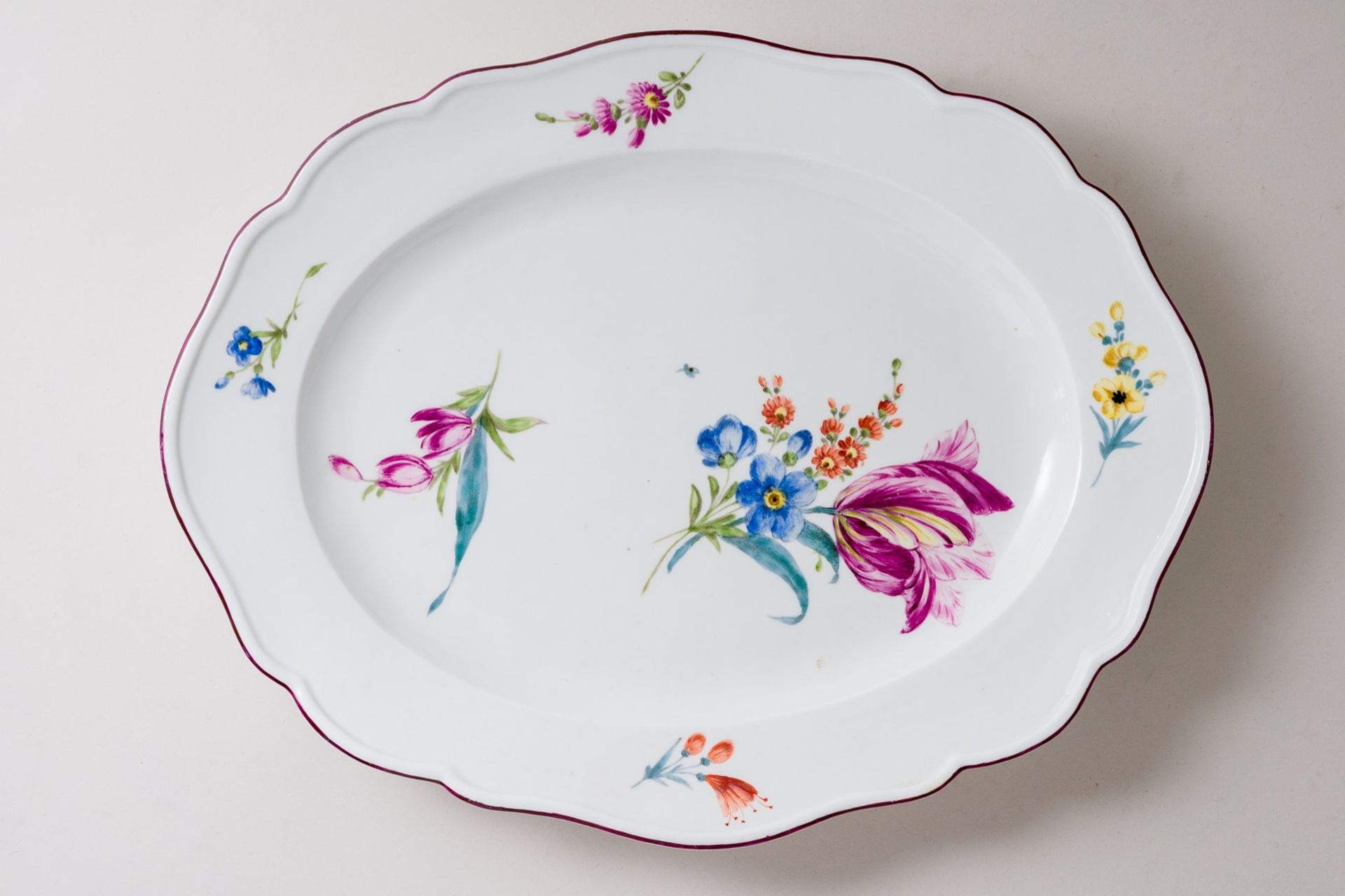 Meissen Speiseservice 34 Teile Bunte Blume 3 Marcolini um 1774 1. Wahl - Bild 29 aus 49