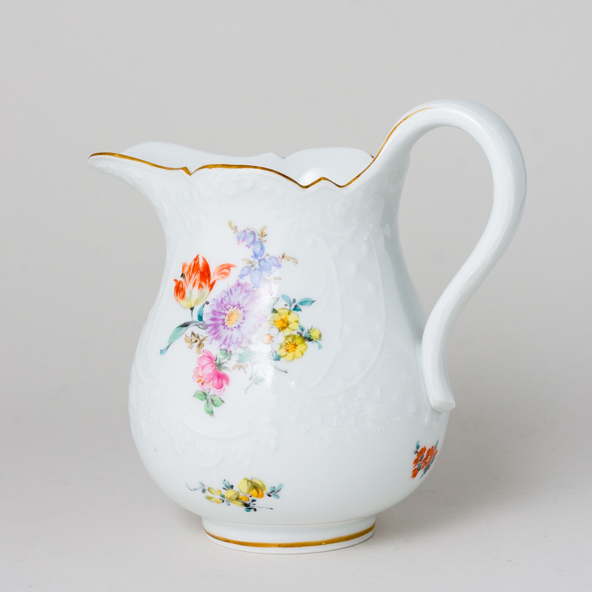 Meissen Milchkännchen Bunte Blume 4. Wahl nach 1934 - Bild 2 aus 6