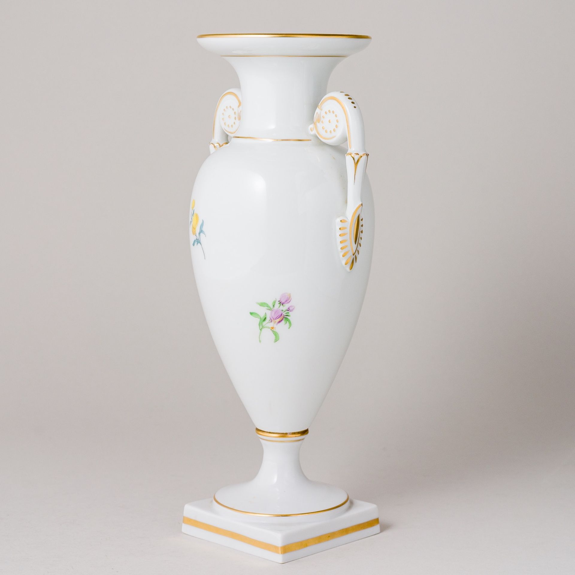 Meissen Amphorenvase Vase Bunte Blume 3 25 cm 2. Wahl - Image 3 of 10