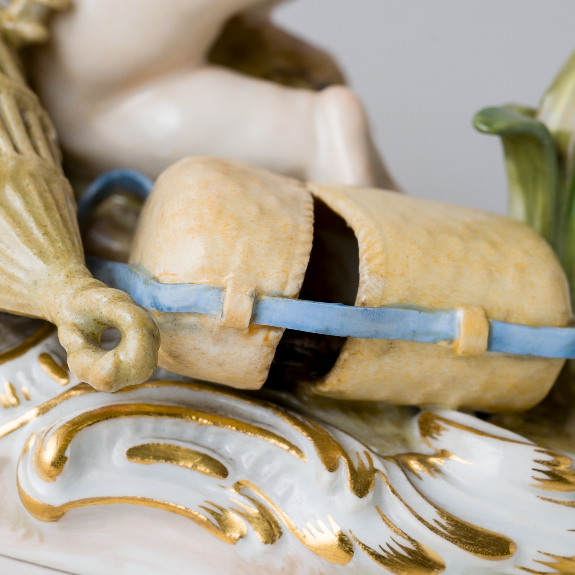 Meissen Figur Putto Keandler Kind Reuse Fische Allegorie Wasser 1. Wahl Knaufzeit - Bild 10 aus 12