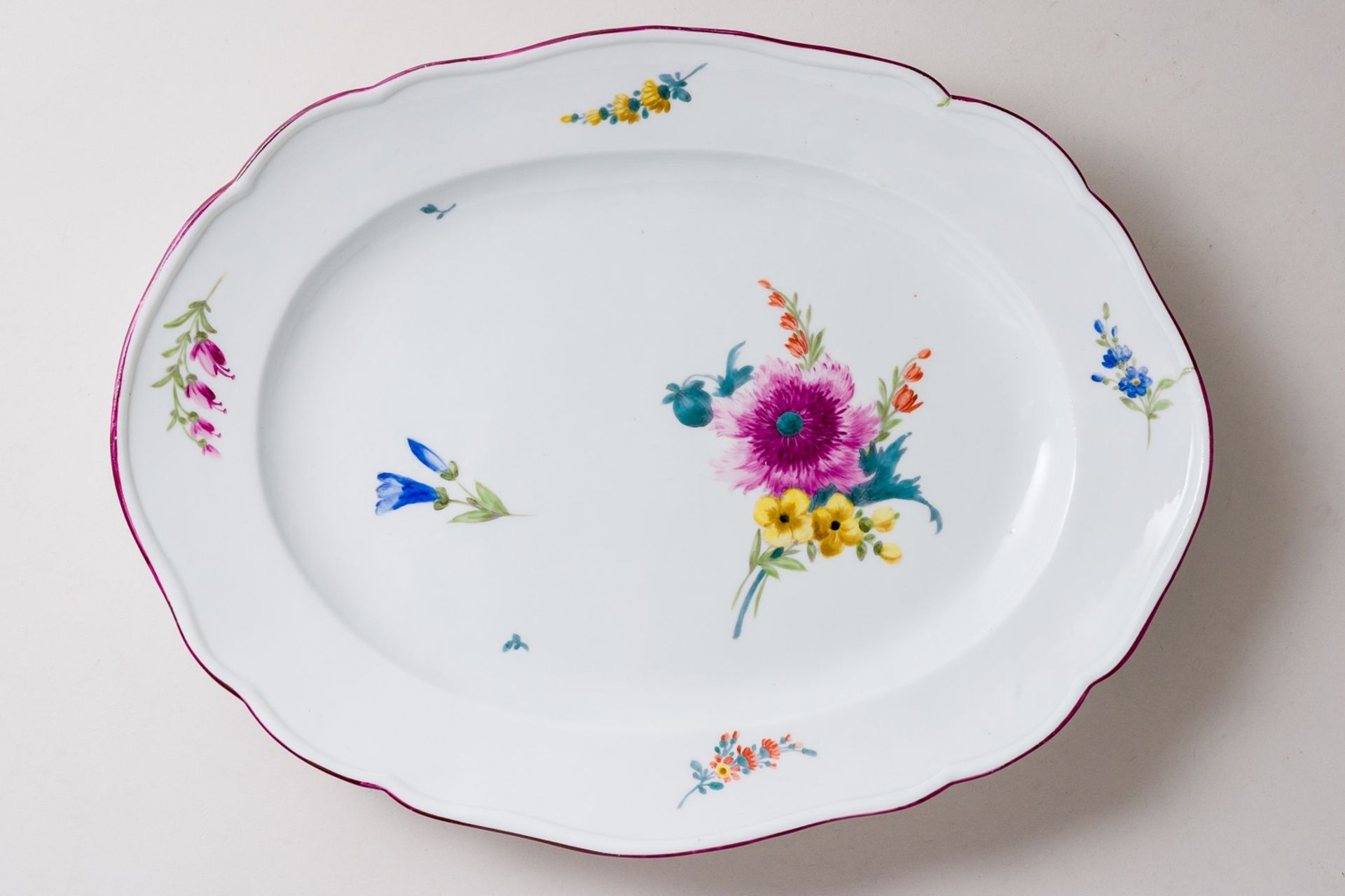 Meissen Speiseservice 34 Teile Bunte Blume 3 Marcolini um 1774 1. Wahl - Bild 23 aus 49