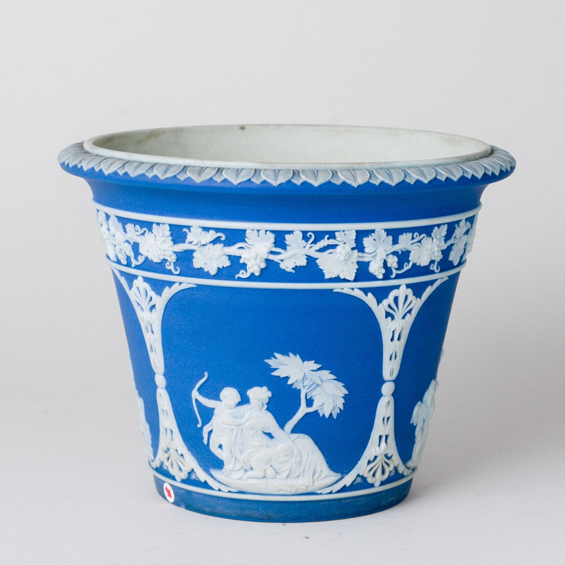 Wedgwood Cachet-pot Jasperware Blau 19. Jhd