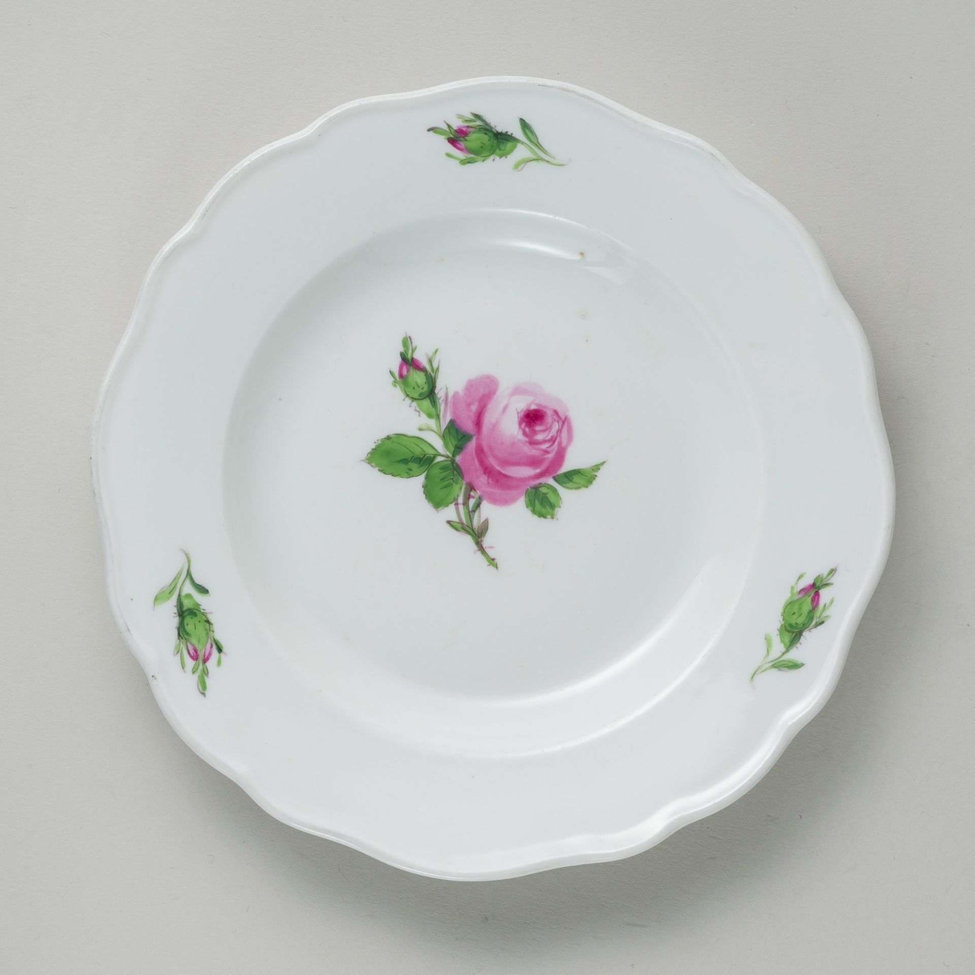 Meissen 5 x Brotteller Rote Rose 2. Wahl nach 1934 - Bild 4 aus 11